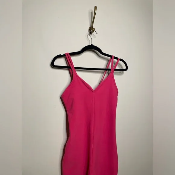 ALO Yoga Alosoft Suns Out Onesie Pink Summer Crush